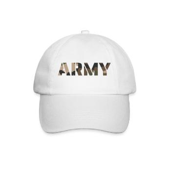 ARMY Tarnmuster Frankreich - Baseballkappe - Weiß/Weiß - Vorne