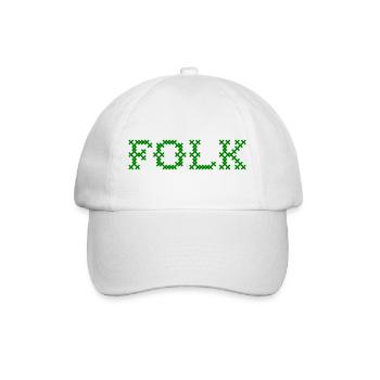 Folk Folklore - Baseballkappe - Weiß/Weiß - Vorne