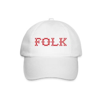 Folk Folklore - Baseballkappe - Weiß/Weiß - Vorne