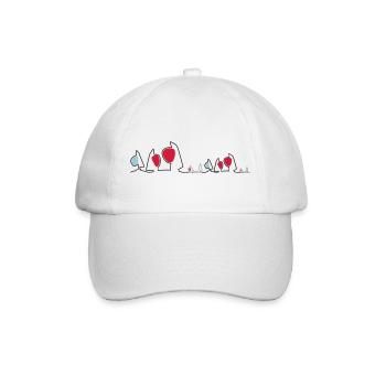 Regatta Skyline Segelboote Segeln Segelsport Boote - Baseballkappe - Weiß/Weiß - Vorne