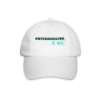 Psychoanalysiere deine Mutter - Baseballkappe - Weiß/Weiß - Vorne