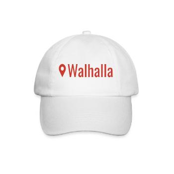 Wikinger Standort Walhalla  - Baseballkappe - Weiß/Weiß - Vorne