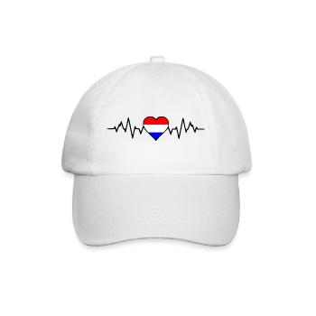 Holland-Herzschlag - Baseballkappe - Weiß/Weiß - Vorne