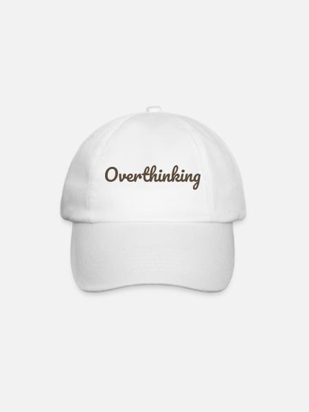 Überdenken Kalligrafie-Design - Baseballkappe - Weiß/Weiß