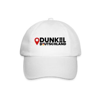 Dunkeldeutschland Logo - Baseballkappe - Weiß/Weiß - Vorne