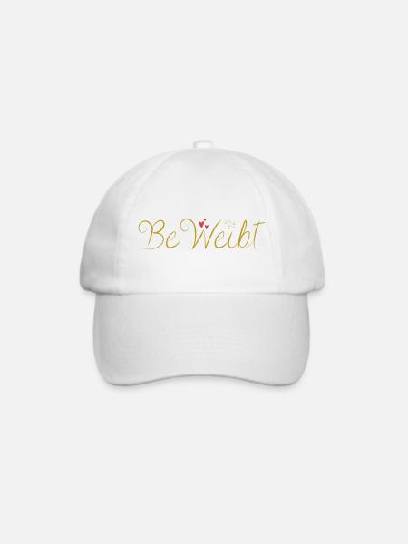 BeWeibt - Baseballkappe - Weiß/Weiß