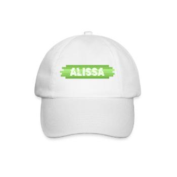 Alissa als Heldin - Baseballkappe - Weiß/Weiß - Vorne