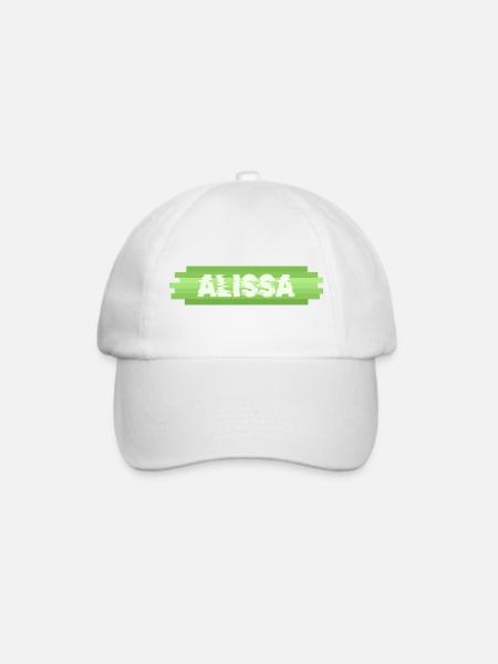 Alissa als Heldin - Baseballkappe - Weiß/Weiß