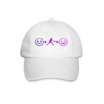 Pickleball Geschenkidee für Pickleballspieler Fans - Baseballkappe - Weiß/Weiß - Vorne