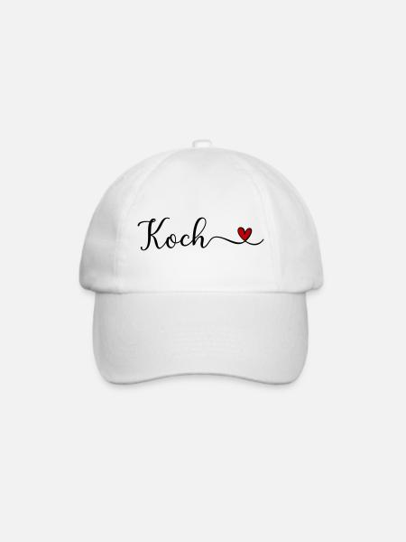 Koch - Baseballkappe - Weiß/Weiß