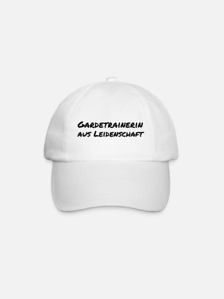 Gardetrainerin aus Leidenschaft Karneval Geschenk - Baseballkappe - Weiß/Weiß