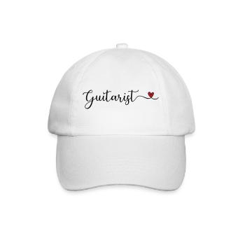 Gitarrist Gift - Baseballkappe - Weiß/Weiß - Vorne