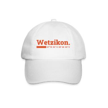 Wetzikon Koordinaten - Baseballkappe - Weiß/Weiß - Vorne