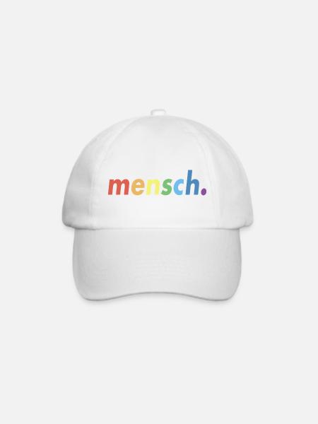 LGBT Menschen Mensch Regenbogen - Baseballkappe - Weiß/Weiß