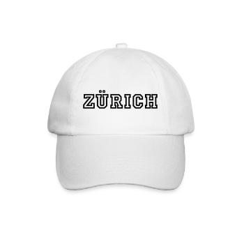 Zürich - Baseballkappe - Weiß/Weiß - Vorne