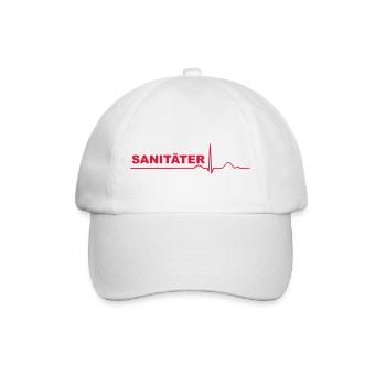 Sanitäter - Baseballkappe - Weiß/Weiß - Vorne