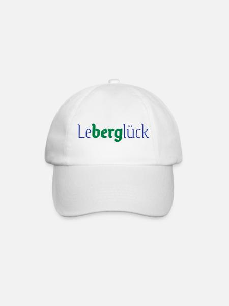 leBERGlück - Baseballkappe - Weiß/Weiß