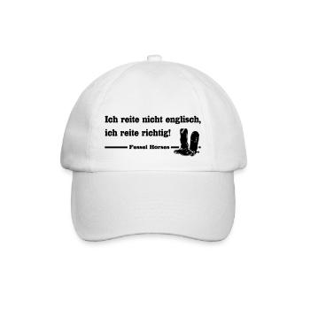 Westernreiter - Baseballkappe - Weiß/Weiß - Vorne