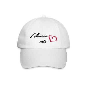 Lehrerin - Baseballkappe - Weiß/Weiß - Vorne