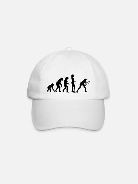 evolution_female_tennis_a_1c - Baseballkappe - Weiß/Weiß