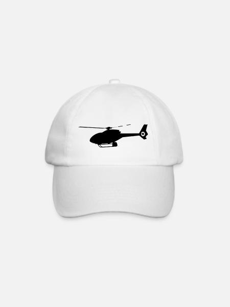 Hubschrauber 120 - Baseballkappe - Weiß/Weiß