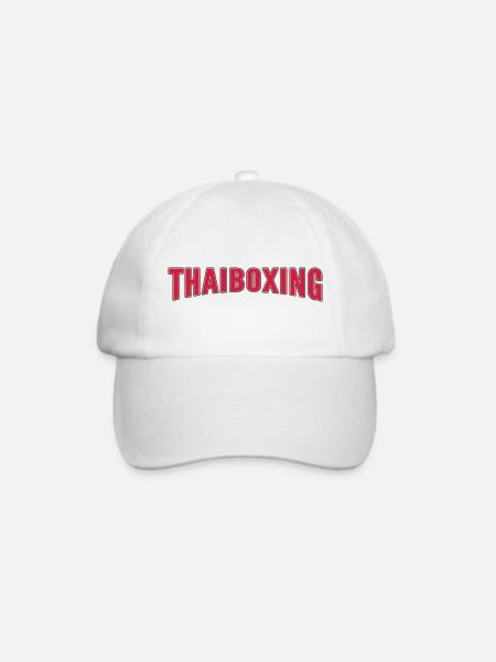 Thaiboxing - Baseballkappe - Weiß/Weiß