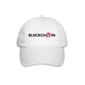 blockchain - Baseballkappe - Weiß/Weiß - Vorne