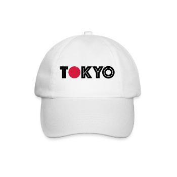 Tokyo Shirt mit rotem Punkt - Baseballkappe - Weiß/Weiß - Vorne