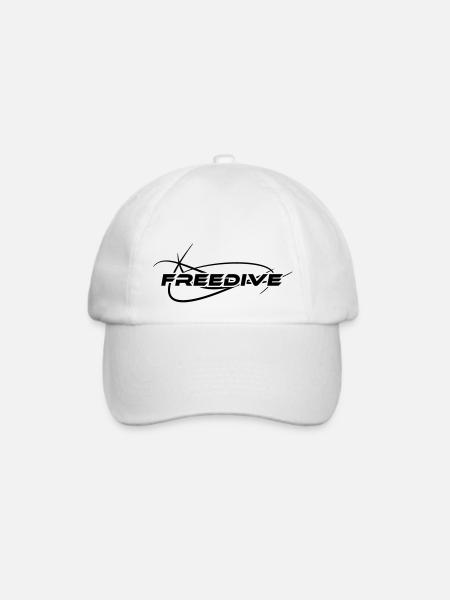 Freedive Design - Baseballkappe - Weiß/Weiß