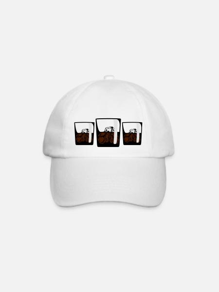 3 Drinks - Baseballkappe - Weiß/Weiß
