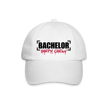 Bachelor Party Crew - Baseballkappe - Weiß/Weiß - Vorne