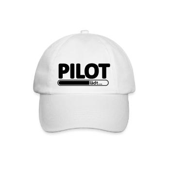 Pilot // Pilotin // Flugzeug // reisen // Flieger - Baseballkappe - Weiß/Weiß - Vorne
