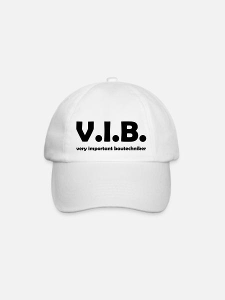 Very Important Bautechniker - Baseballkappe - Weiß/Weiß