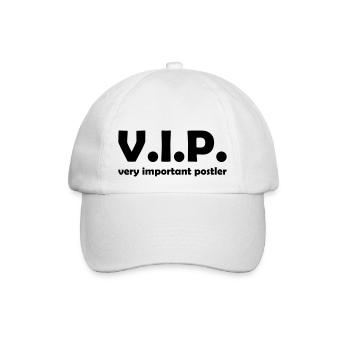 Very Important Postler Briefträger Zusteller - Baseballkappe - Weiß/Weiß - Vorne