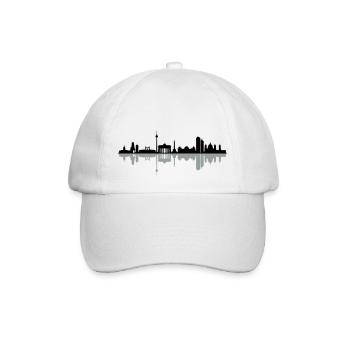 Skyline Berlin - Baseballkappe - Weiß/Weiß - Vorne
