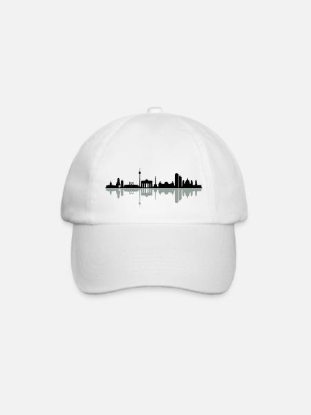 Skyline Berlin - Baseballkappe - Weiß/Weiß