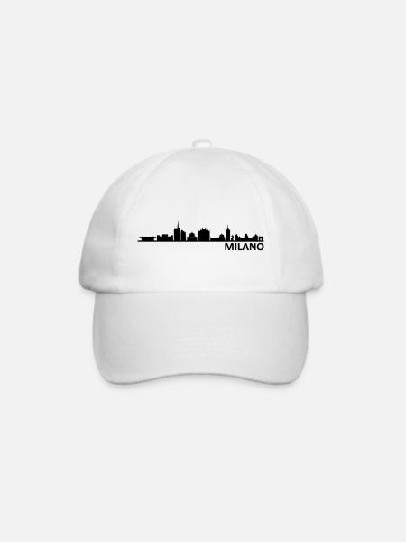 MAILAND Milano Italien Skyline Stadt - Baseballkappe - Weiß/Weiß