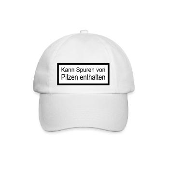 Kann Spuren von Pilzen - Baseballkappe - Weiß/Weiß - Vorne