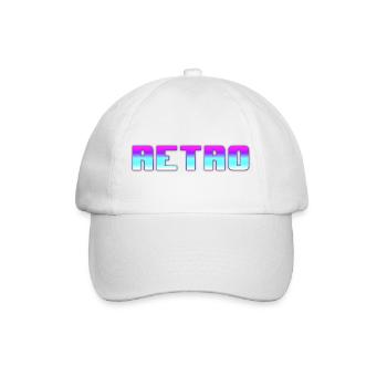 Retro - Baseballkappe - Weiß/Weiß - Vorne