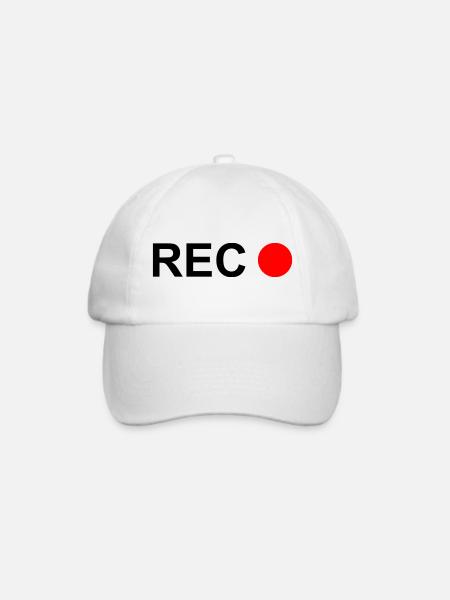 REC . - Baseballkappe - Weiß/Weiß