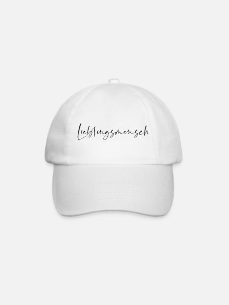 Lieblingsmensch 2 - Baseballkappe - Weiß/Weiß