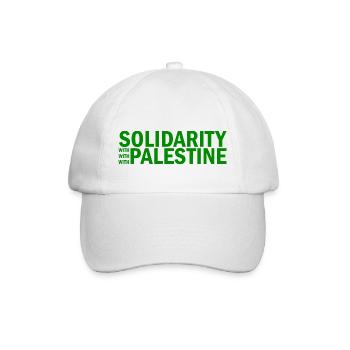 free palestine - Baseballkappe - Weiß/Weiß - Vorne