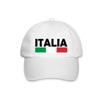 Italien flagge - Baseballkappe - Weiß/Weiß - Vorne