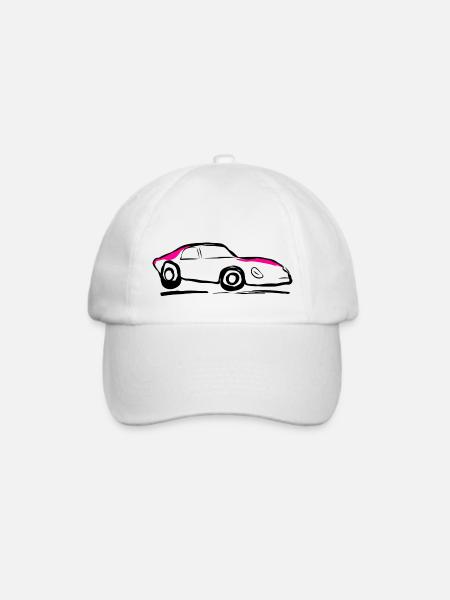 Auto Car - Baseballkappe - Weiß/Weiß