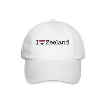 I love Zeeland - Baseballkappe - Weiß/Weiß - Vorne
