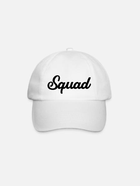 Squad - Baseballkappe - Weiß/Weiß