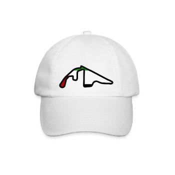 Abu Dhabi Rennstrecke mit Flagge - Baseballkappe - Weiß/Weiß - Vorne