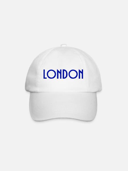 London - Baseballkappe - Weiß/Weiß