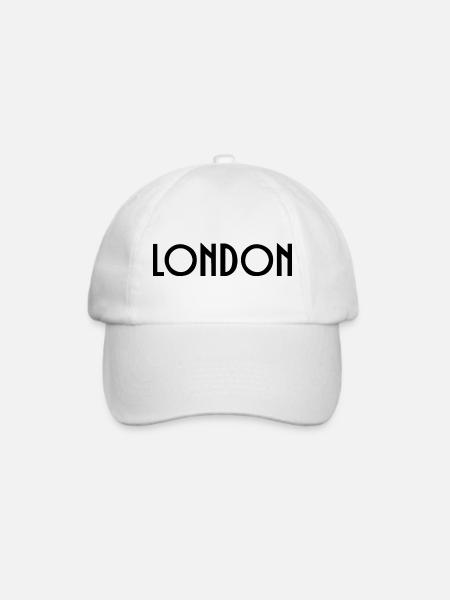 London - Baseballkappe - Weiß/Weiß