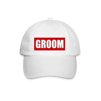 Groom - Baseballkappe - Weiß/Weiß - Vorne
